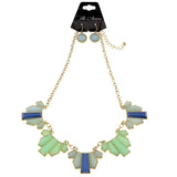 Mi Amore Necklace-Earring-Set Gold-Tone/Multicolor