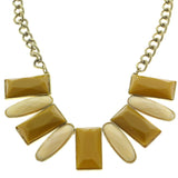 Mi Amore Necklace-Earring-Set Gold-Tone/White