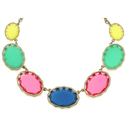 Mi Amore Necklace-Earring-Set Gold-Tone/Multicolor