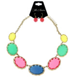 Mi Amore Necklace-Earring-Set Gold-Tone/Multicolor