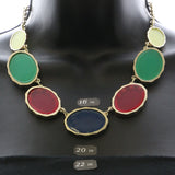 Mi Amore Necklace-Earring-Set Gold-Tone/Multicolor