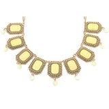 Mi Amore Necklace-Earring-Set Gold-Tone/Green