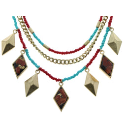 Mi Amore Necklace-Earring-Set Gold-Tone/Multicolor