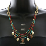 Mi Amore Necklace-Earring-Set Gold-Tone/Multicolor