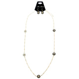 Mi Amore Double-Sided Necklace-Earring-Set Gold-Tone/Multicolor