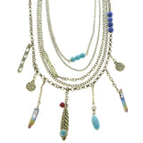 Mi Amore Necklace-Earring-Set Gold-Tone/Multicolor