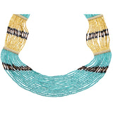 Mi Amore Necklace-Earring-Set Blue/Multicolor