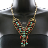 Mi Amore Necklace-Earring-Set Gold-Tone/Multicolor