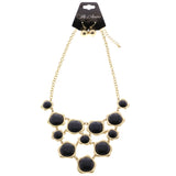 Mi Amore Necklace-Earring-Set Gold-Tone/Black