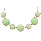 Mi Amore Necklace-Earring-Set Gold-Tone/Green