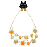 Mi Amore Necklace-Earring-Set Gold-Tone/Multicolor