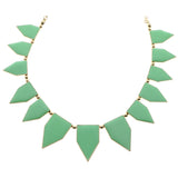 Mi Amore Necklace-Earring-Set Gold-Tone/Green