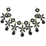 Mi Amore Necklace-Earring-Set Gold-Tone/Black