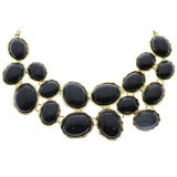 Mi Amore Necklace-Earring-Set Gold-Tone/Black