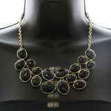 Mi Amore Necklace-Earring-Set Gold-Tone/Black