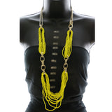 Mi Amore Statement-Necklace Yellow/Gold-Tone