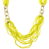 Mi Amore Statement-Necklace Yellow/Gold-Tone