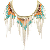 Mi Amore Fashion-Necklace Gold-Tone/Multicolor