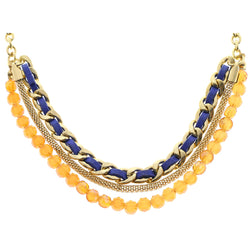 Mi Amore Fashion-Necklace Gold-Tone/Multicolor