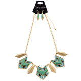 Mi Amore Necklace-Earring-Set Gold-Tone/Multicolor