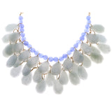 Mi Amore Necklace-Earring-Set Gold-Tone/Blue