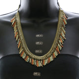 Mi Amore Fashion-Necklace Gold-Tone/Multicolor