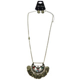 Mi Amore Coins Necklace-Earring-Set Gold-Tone/Multicolor