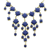 Mi Amore Necklace-Earring-Set Gold-Tone/Blue