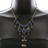 Mi Amore Necklace-Earring-Set Gold-Tone/Blue