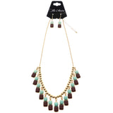 Mi Amore Necklace-Earring-Set Gold-Tone/Multicolor