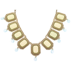 Mi Amore Necklace-Earring-Set Gold-Tone/Green