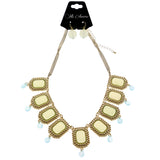 Mi Amore Necklace-Earring-Set Gold-Tone/Green