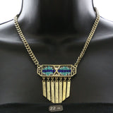 Mi Amore Necklace-Earring-Set Gold-Tone/Blue