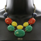 Mi Amore Necklace-Earring-Set Gold-Tone/Multicolor