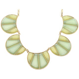 Mi Amore Necklace-Earring-Set Gold-Tone/Green