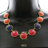 Mi Amore Necklace-Earring-Set Gold-Tone/Multicolor