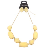 Mi Amore Necklace-Earring-Set Gold-Tone/White