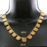 Mi Amore Necklace-Earring-Set Gold-Tone/Orange