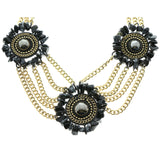 Mi Amore Necklace-Earring-Set Gold-Tone/Black