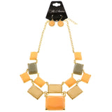 Mi Amore Necklace-Earring-Set Gold-Tone/Multicolor