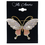 Mi Amore Butterfly Brooch-Pin Multicolor/Gold-Tone