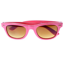 Mi Amore UV protection Vintage Style Sunglasses Peach/Yellow