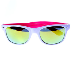 Mi Amore UV protection Vintage Style Sunglasses White/Gold-Tone