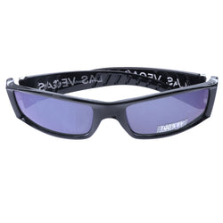 Mi Amore UV protection Las Vegas logo Sport-Sunglasses Black & Blue