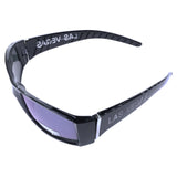 Mi Amore UV protection Las Vegas logo Sport-Sunglasses Black & Blue