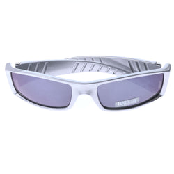 Mi Amore UV protection Las Vegas logo Sport-Sunglasses Silver-Tone & Blue