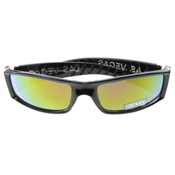 Mi Amore UV protection Las Vegas logo Sport-Sunglasses Black & Yellow