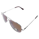 Mi Amore UV protection Shatter resistant Polycarbonate Aviator-Sunglasses Gold-Tone & Brown