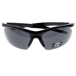 Mi Amore UV protection Shatter resistant Polycarbonate Semi-Rimless-Sunglasses Black & Gray