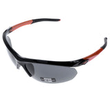 Mi Amore UV protection Shatter resistant Polycarbonate Semi-Rimless-Sunglasses Black & Orange